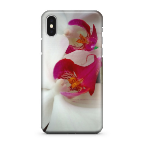 Чехол для iPhone X "Белая орхидея"