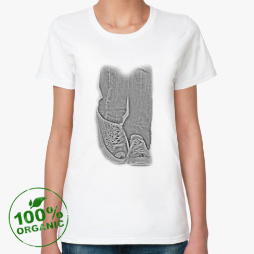 Женская футболка из органик-хлопка Кеды