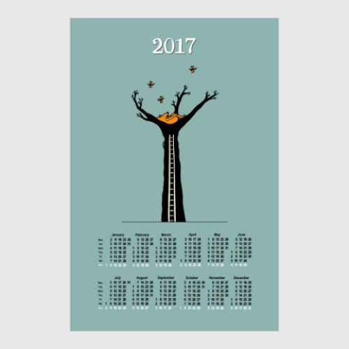 Постер Calendar 2017 Календарь
