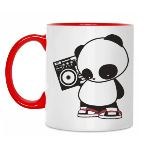 Кружка Панда с магнитофоном
