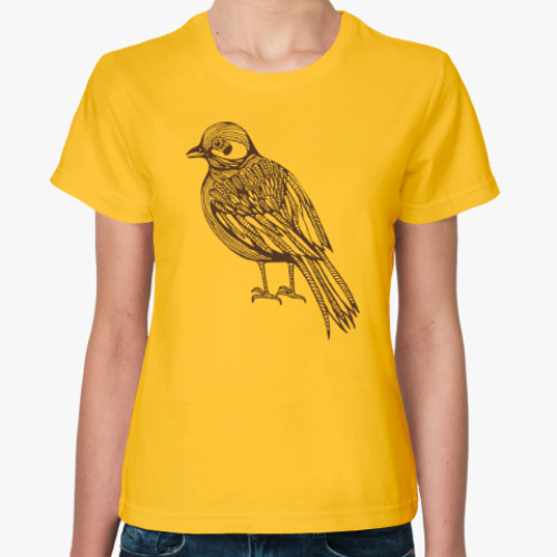 Женская футболка Bird Птица