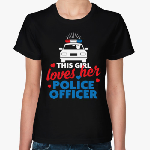 Женская футболка Люблю Полицейского