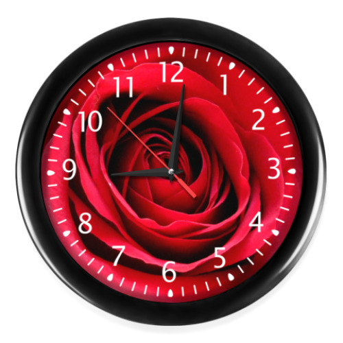 Часы Красная роза