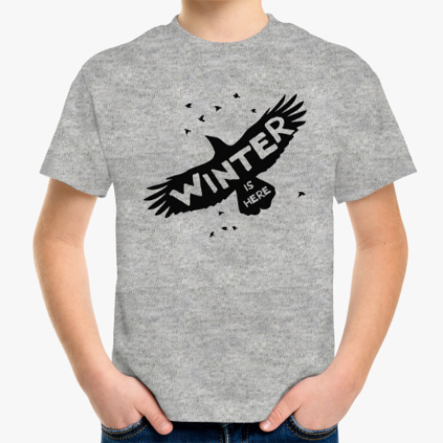 Детская футболка Игра престолов. Зима здесь