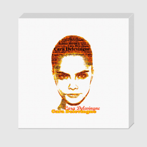 Холст Cara Delevingne/Кара Делевинь