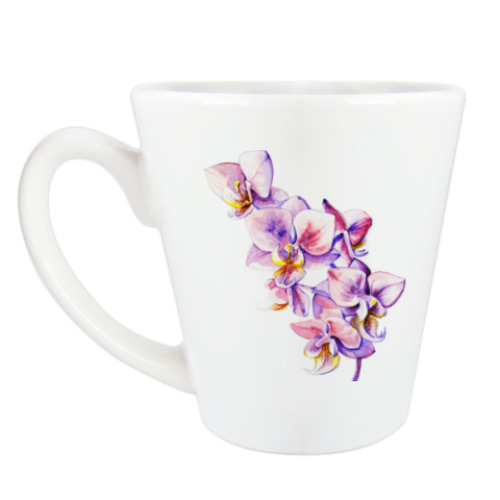 Чашка Латте орхидея