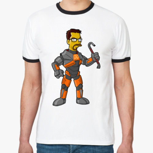 Футболка Ringer-T Half-Life (Симпсоны)