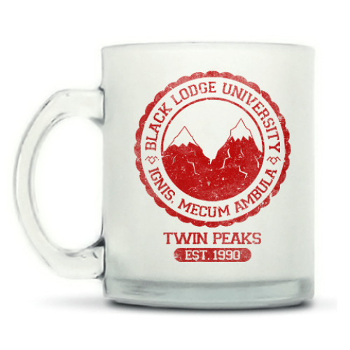 Кружка матовая Twin Peaks University символ