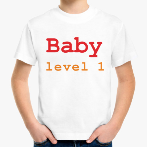 Детская футболка 'Baby level 1'