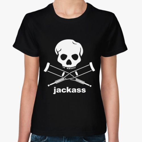 Женская футболка  Jackass