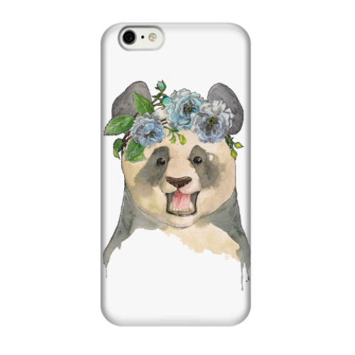 Чехол для iPhone 6/6s Панда в цветах