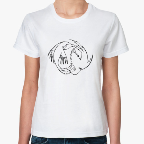 Классическая футболка Птиц и Рыб