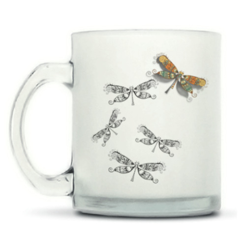 Кружка матовая Стрекоза, Dragonfly