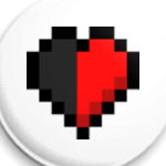Minecraft Reverse-Half-Heart