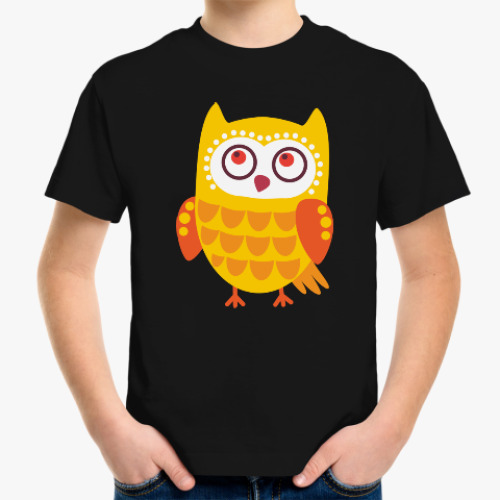 Детская футболка Сова. Совушка. Совунья. Owl.