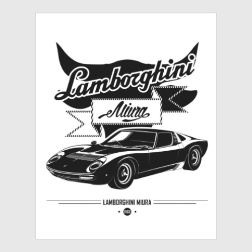 Постер Lamborghini Miura