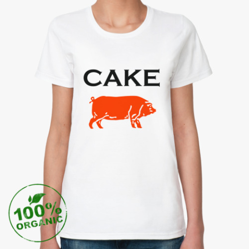 Женская футболка из органик-хлопка Cake