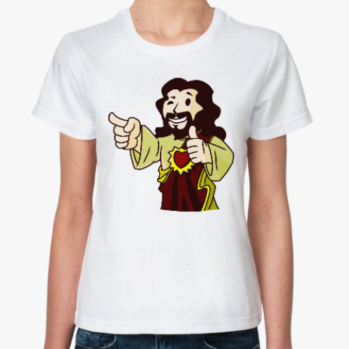 Классическая футболка Иисус Фэллаут