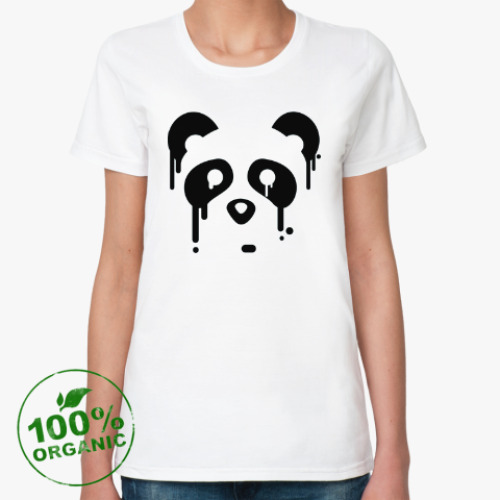 Женская футболка из органик-хлопка Унылая панда