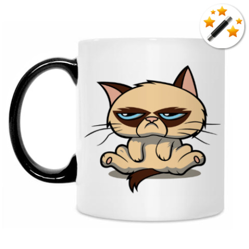 Кружка-хамелеон Недовольный кот ( Grumpy cat )