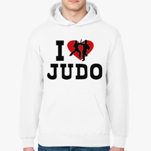 Толстовка худи I love judo