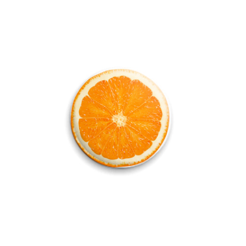 Значок 25мм 'Апельсин'