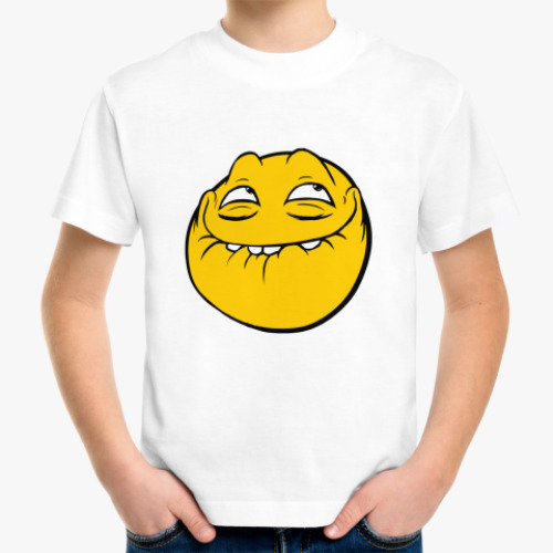 Детская футболка Trollface