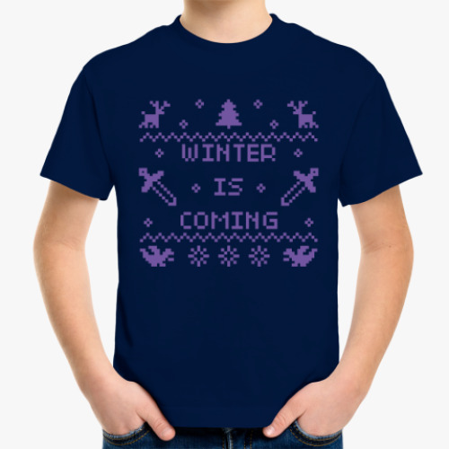Детская футболка Зима близко