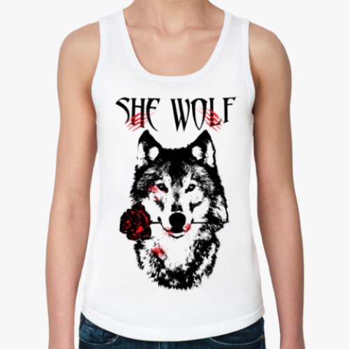 Женская майка She Wolf - Волчица