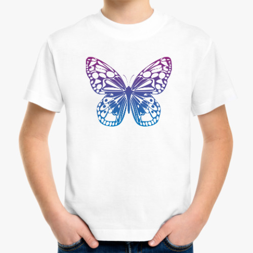 Детская футболка Бабочка Butterfly Vintage