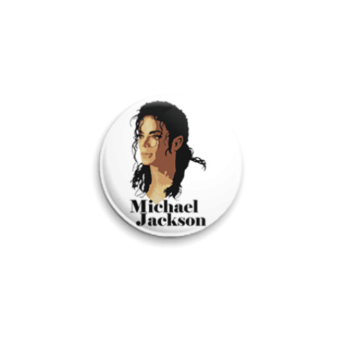 Значок 25мм MJ portrait