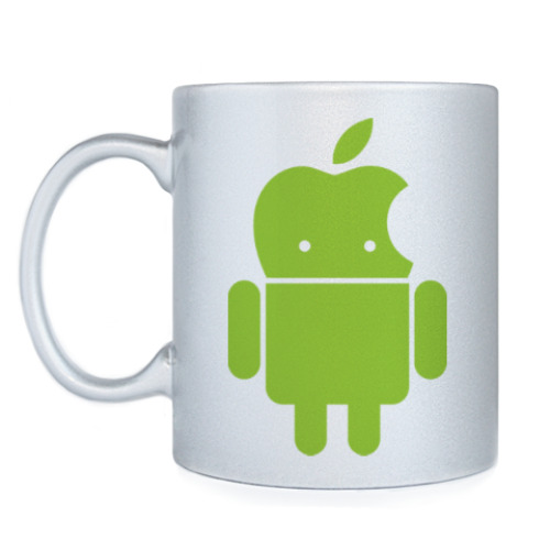 Кружка Андроид голова-яблоко