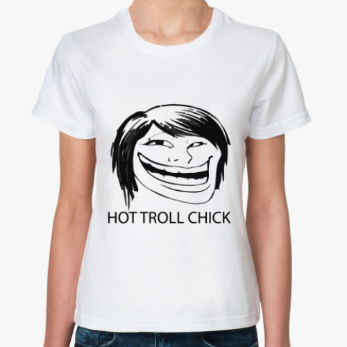 Классическая футболка TROLL CHICK