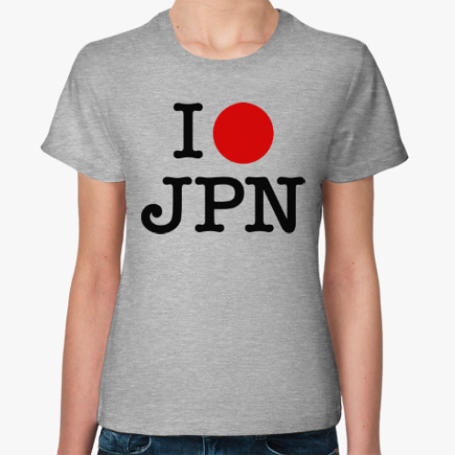 Женская футболка I love Japan
