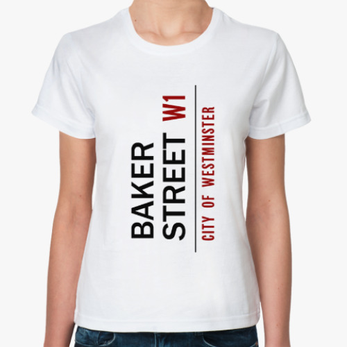 Классическая футболка Baker Street 221b