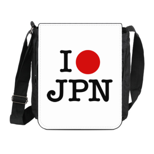 Сумка на плечо (мини-планшет) I love Japan