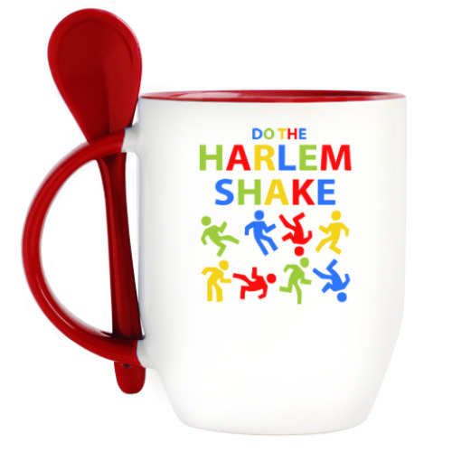 Кружка с ложкой Harlem Shake