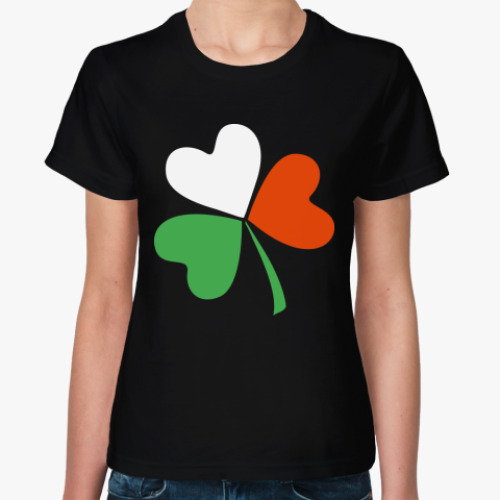 Женская футболка Ирландский клевер