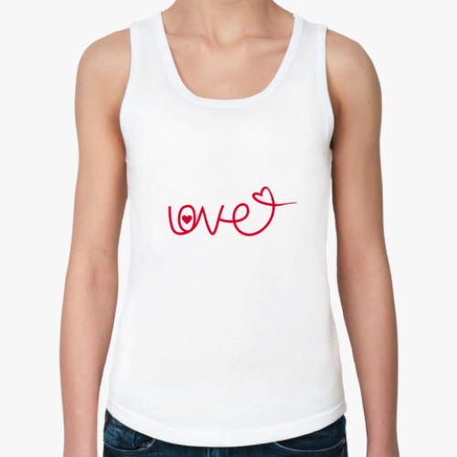 Женская майка love