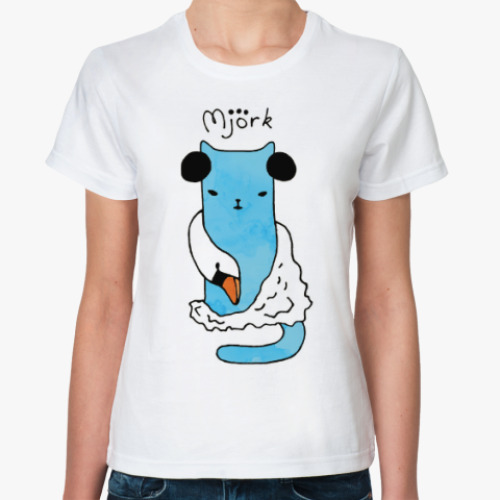 Классическая футболка Mjork из серии 'Music cats'