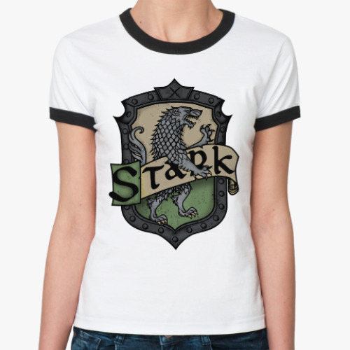 Женская футболка Ringer-T Stark . Игра престолов
