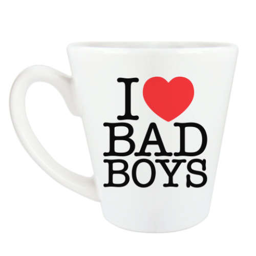 Чашка Латте I love BAD BOYS