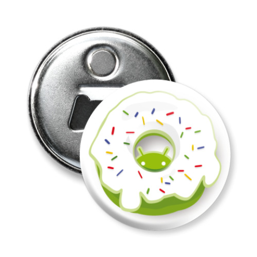 Магнит-открывашка Пончик Android