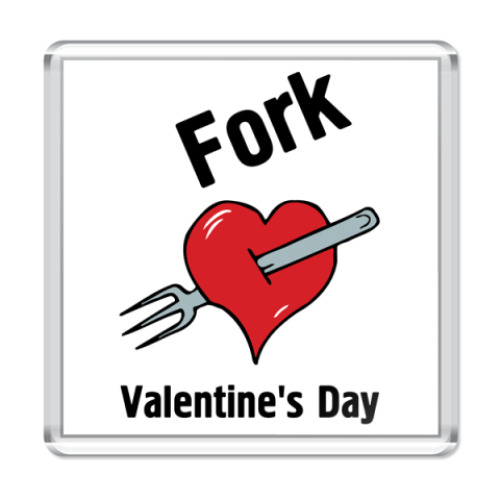 Магнит Fork V Day