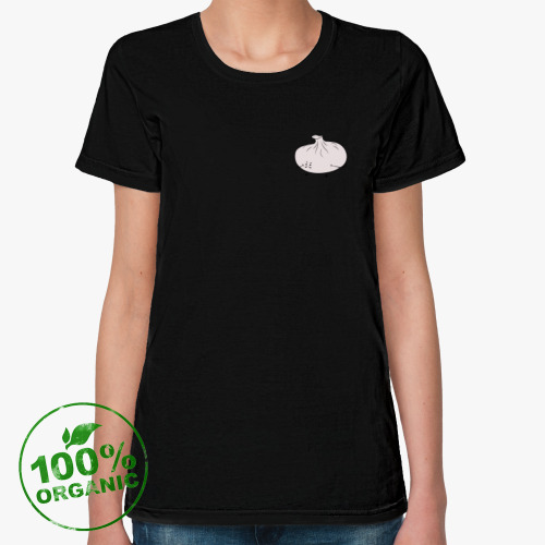 Женская футболка из органик-хлопка Недовольный грузинский хинкалик