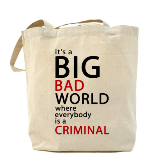 Сумка шоппер Bad World Холщовая сумка