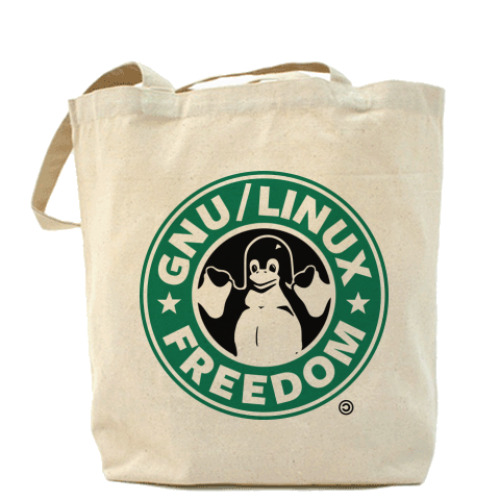 Сумка шоппер GNU Linux Freedom