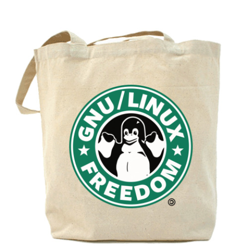 Сумка шоппер GNU Linux Freedom