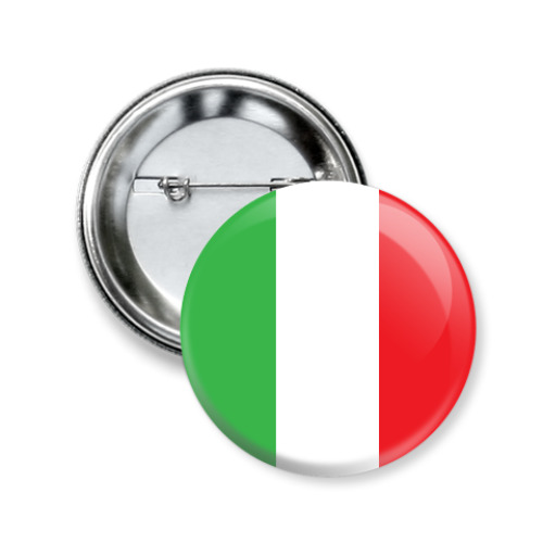Значок 50мм Италия, Italy