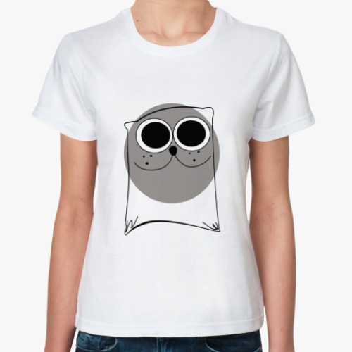 Классическая футболка  Кошка